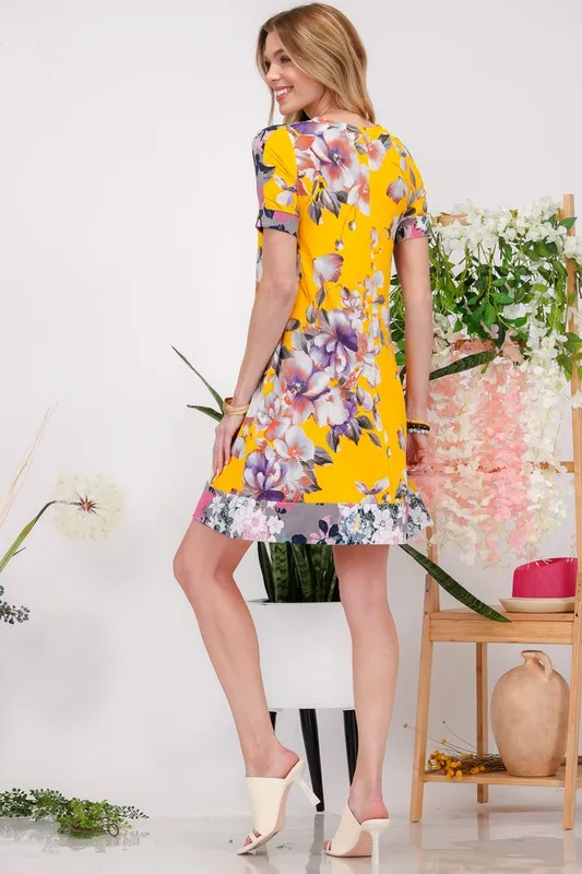 Full-Size-Floral-Short-Sleeve-Mini-Dress-with-Pockets-Plus-Size-Gold-4