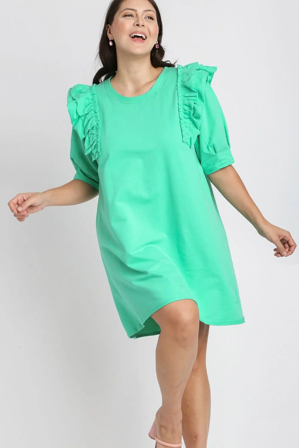 Full-Size-French-Terry-Ruffles-Sleeve-with-Pleats-Plus-Size-Umg-Emerald-2