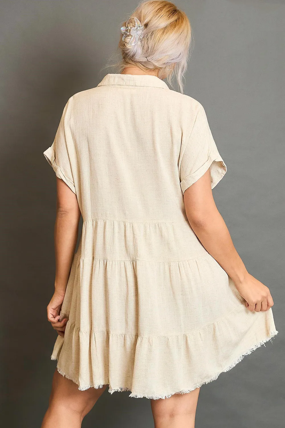 Full-Size-Raw-Hem-Folded-Sleeve-Tiered-Dress-Plus-Size-Oatmeal-3