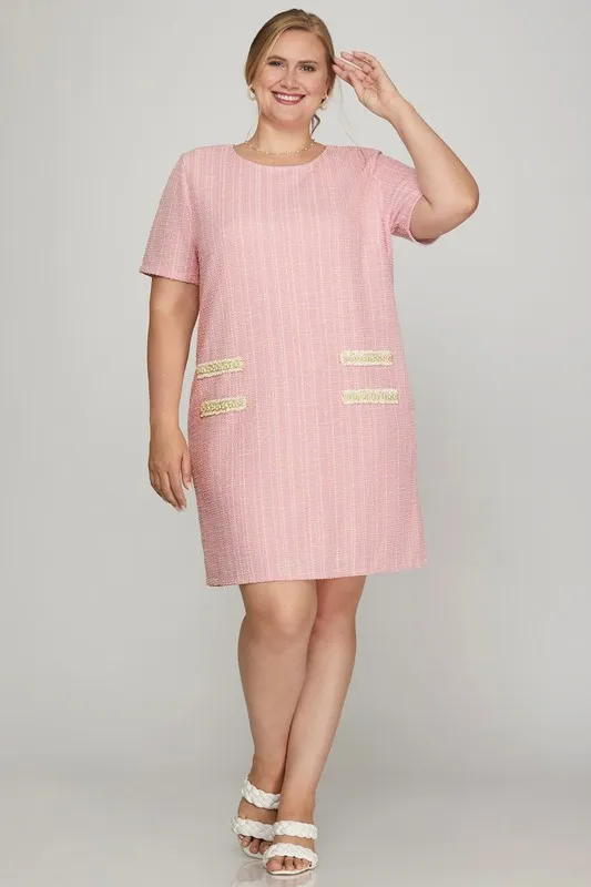 Full-Size-Short-Sleeve-Pearl-Studded-Trim-Knit-Tweed-Dress-Plus-Size-Blush-Pink-4
