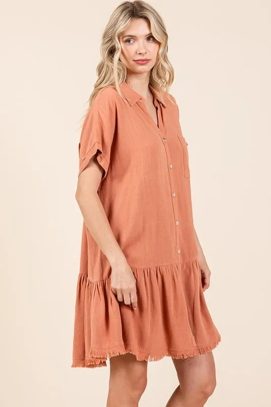 Linen-Blend-Button-Down-Shirt-Mini-Dress-Ginger-4