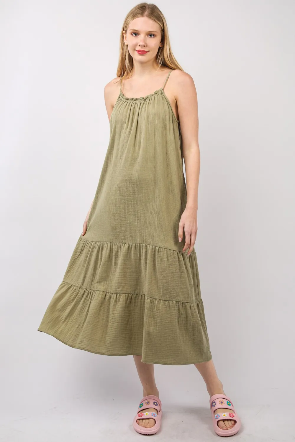 Ruffled-A-Line-Midi-Cami-Dress-Earth-1