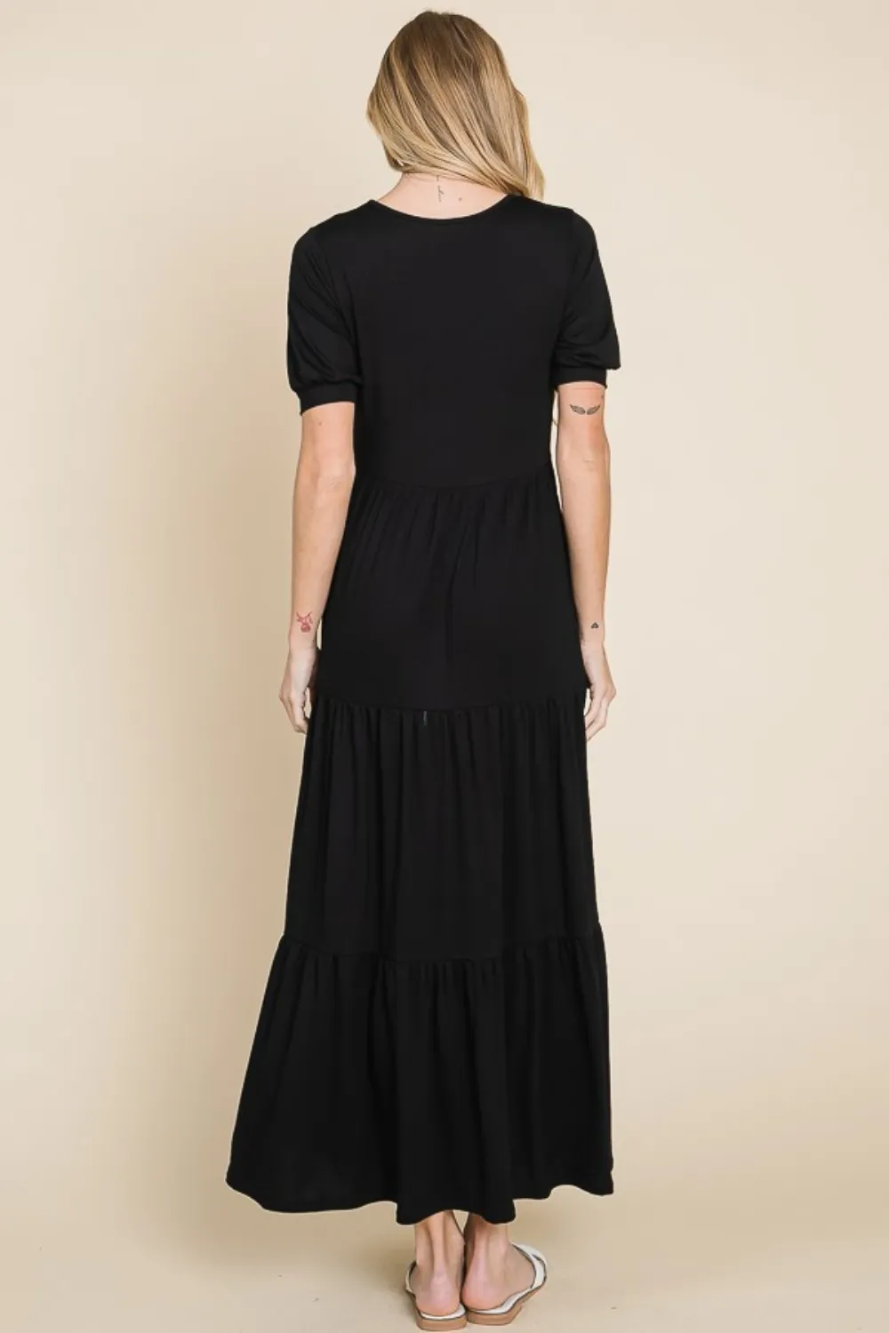 Short-Sleeve-Tiered-Maxi-Dress-Black-2