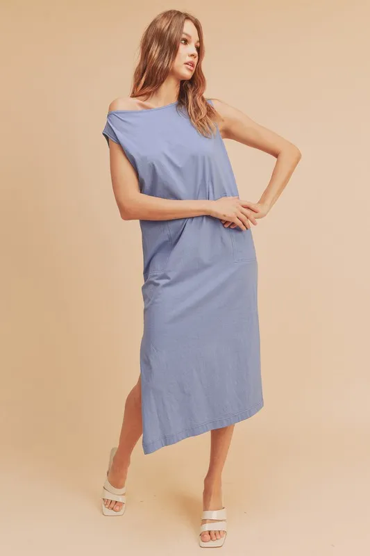 Side-Slit-Round-Neck-Sleeveless-Midi-Dress-Periwinkle-2