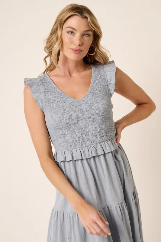 Smocked-Ruffled-Tiered-Midi-Dress-Dusty-Blue-4