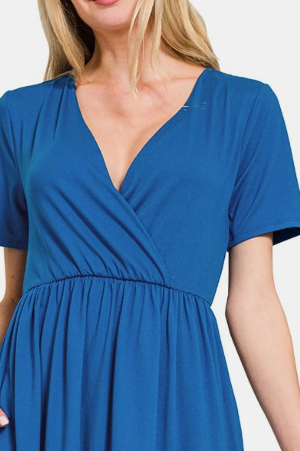 Surplice-Short-Sleeve-Brushed-DTY-Dress-Classic-Blue-3