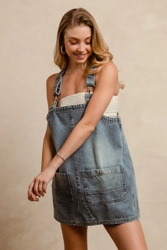 Washed-Adjustable-Strap-Denim-Overall-Dress-Denim-2