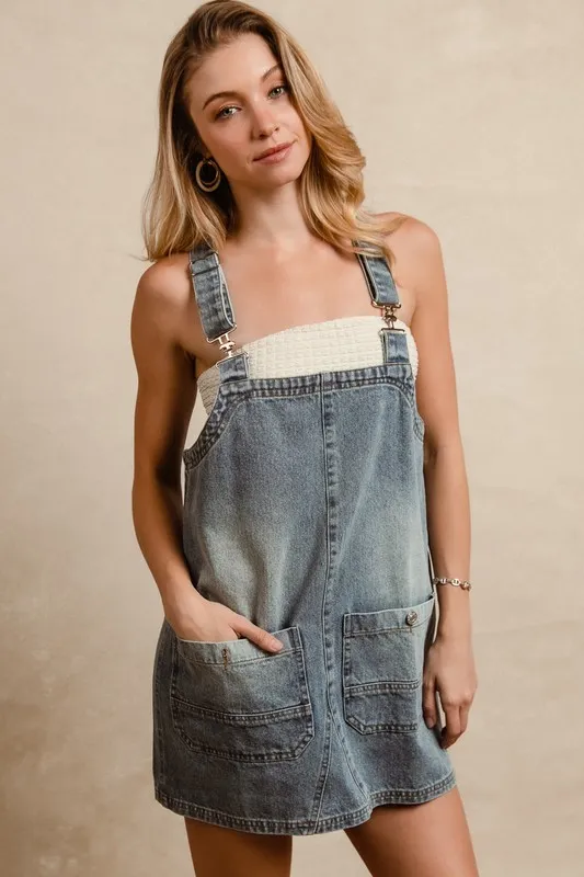 Washed-Adjustable-Strap-Denim-Overall-Dress-Denim-3