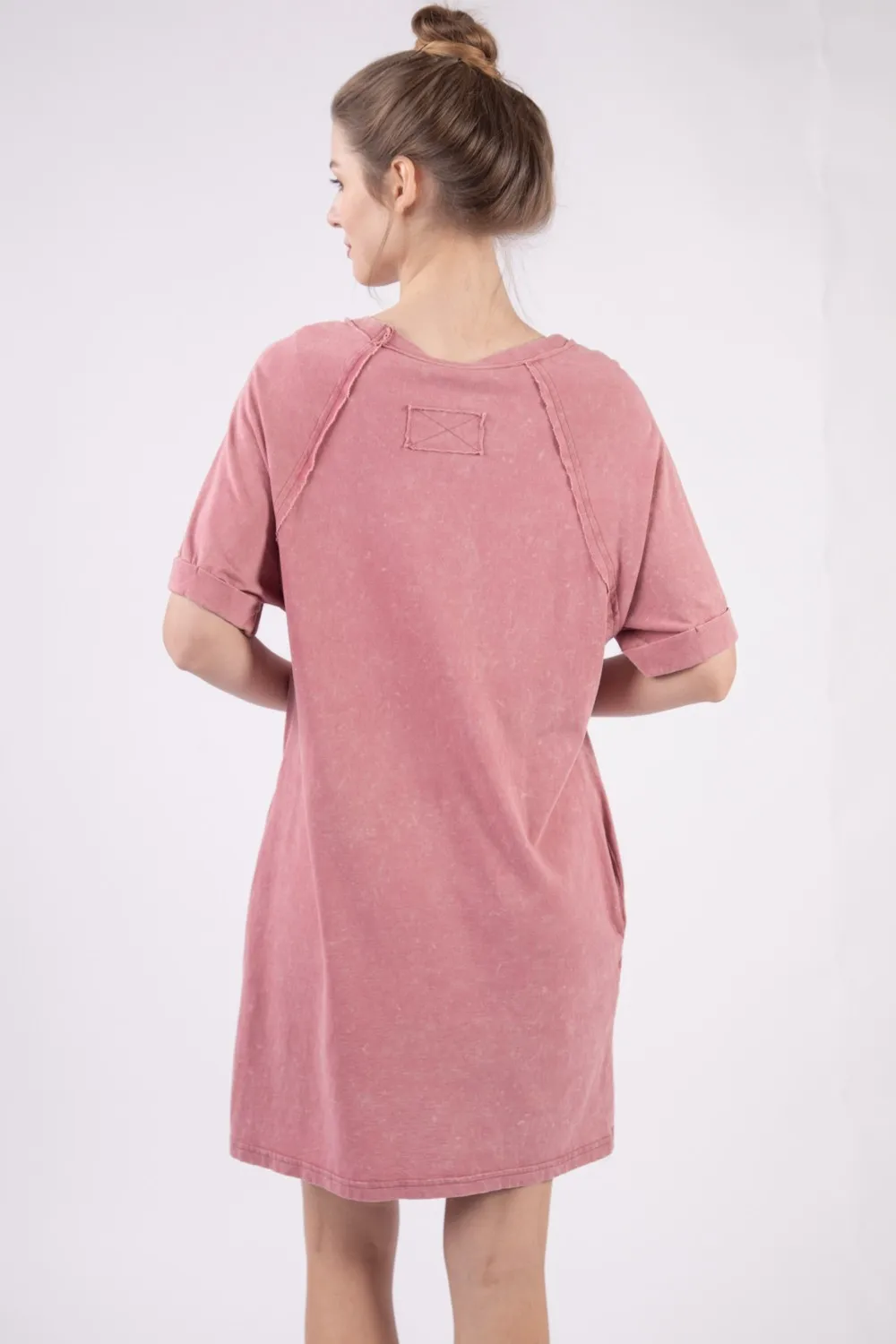 Washed-Round-Neck-Mini-Tee-Dress-Mauve-2